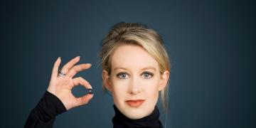 Elizabeth Holmes pictured for Forbes 2014, extracted from Getty Images