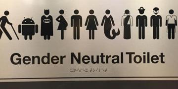 gender-neutral bathroom sign