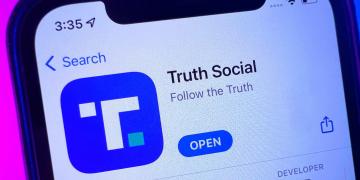 Truth Social in the Apple App Store on an iPhone