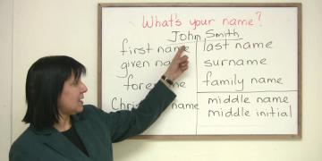 What is your name English course