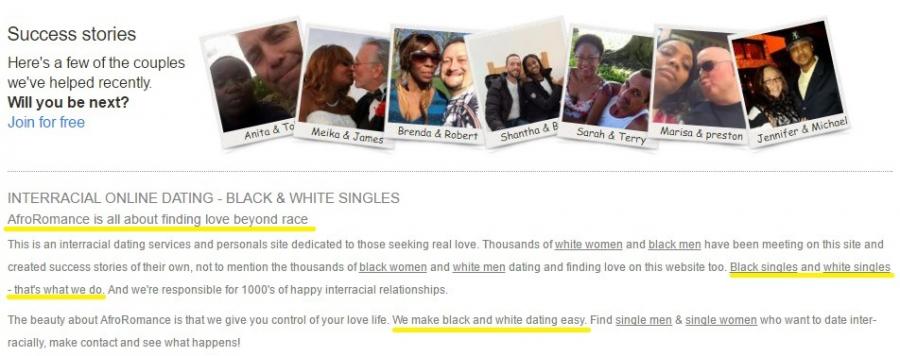dating sites en race